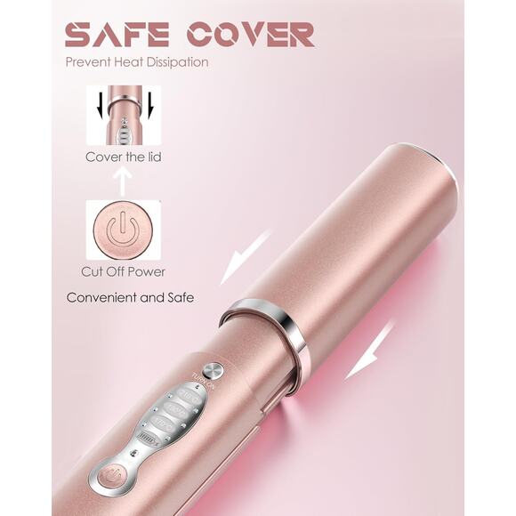 Portable Titanium Cordless Hair Straightener – USB-C Rechargeable Mini Flat Iron - Picture 6 of 6